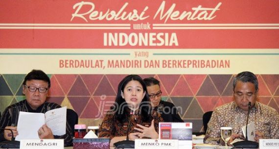 Menteri Puan Rakor Bersama Mendagri dan Menteri DPDTT - JPNN.com