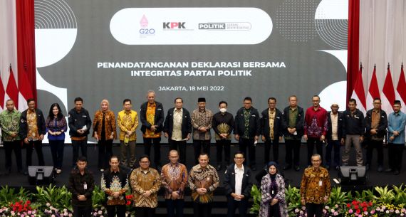 Ketua KPK, Ketua KPU, dan Ketua Bawaslu di Executive Briefing Politik Cerdas Berintegritas Terpadu - JPNN.com