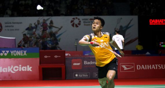 Anthony Sinisuka Ginting di Daihatsu Indonesia Masters 2022 - JPNN.com