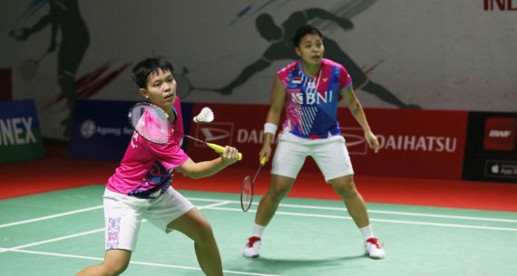 Apriyani Rahayu dan Siti Fadia Silva Ramadhanti di Indonesia Masters 2022 - JPNN.com