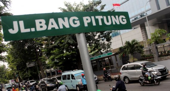 Plang Nama Jalan Baru di Jakarta - JPNN.com