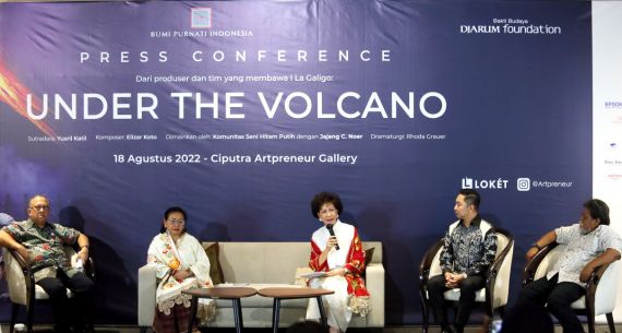 Jumpa Pers Pertunjukan Under the Volcano - JPNN.com