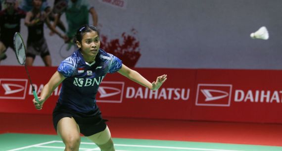 Tunggal Putri Gregoria Mariska Tunjung di Daihatsu Indonesia Masters 2023 - JPNN.com