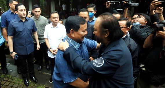 Surya Paloh Bertemu dengan Prabowo Subianto - JPNN.com