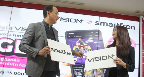 Kerja Sama Smartfren dengan Vision+ - JPNN.com