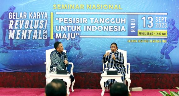 Susi Pudjiastuti di Seminar Nasional Pesisir Tangguh untuk Indonesia Maju - JPNN.com