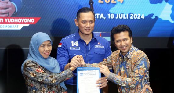 Partai Demokrat Serahkan Surat Rekomendasi Kepada Enam Bacakada 2024 - JPNN.com