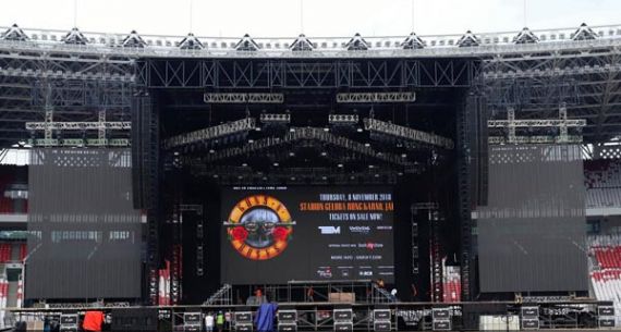 Persiapan Konser Guns N Roses - JPNN.com