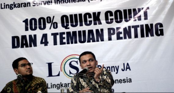 Hasil Quick Count LSI Jokowi-Ma'ruf 55,71% dan Prabowo-Sandi 44,29% - JPNN.com