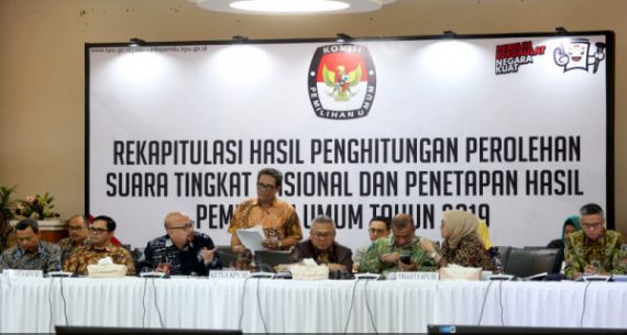 Rekapitulasi Perhitungan Suara Tingkat Nasional dan Penetapan Hasil Pemilu Tahun 2019 - JPNN.com