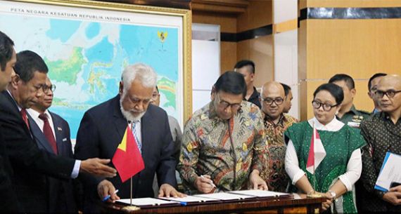 Indonesia dan Timor Leste Tandatangani MoU - JPNN.com