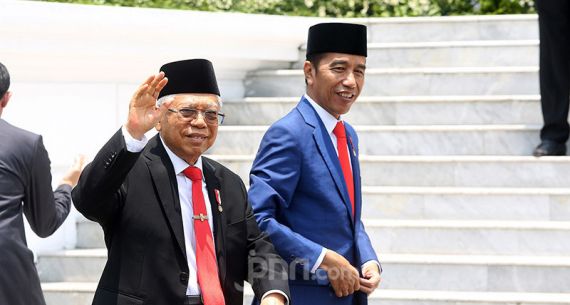 Presiden Joko Widodo dan Wapres Ma'ruf Amin - JPNN.com