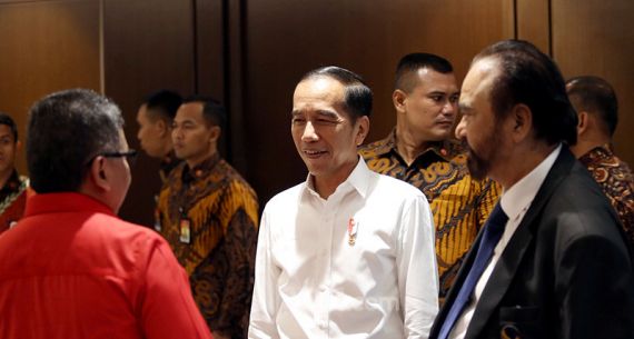 Surya Paloh Sambut Presiden Joko Widodo - JPNN.com