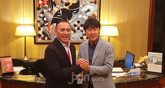 Shin Tae Yong Temui Ketum PSSI M Iriawan - JPNN.com