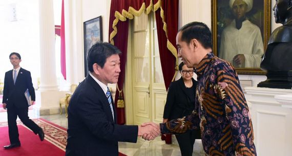 Jokowi Sambut Kunjungan Menlu Jepang Motegi Toshimitsu - JPNN.com