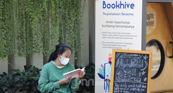 Perpustakaan Bersama Ala Pemkot Jakpus dan Bookhive di Taman Situ Lembang - JPNN.com