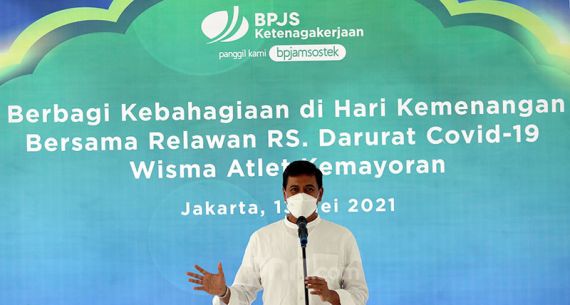 Berbagi Kebahagian pada Hari Kemenangan Bersama Sukarelawan RS Darurat Covid-19 - JPNN.com