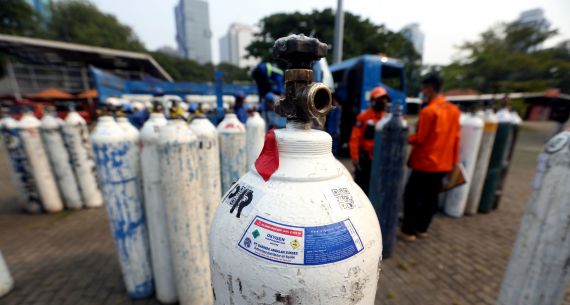 Posko Darurat Oxygen Rescue di Monas - JPNN.com