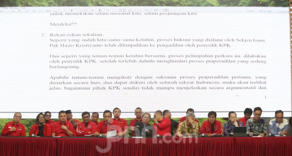 DPP PDI Perjuangan Tunjuk Tim Hukum Dampingi Sekjen Hasto Kristiyanto - JPNN.com