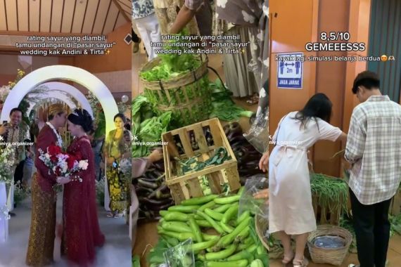 Buka Pasar Sayur Gratis, Video Pernikahan Warga Surabaya Ditonton 7 Juta Kali - JPNN.COM