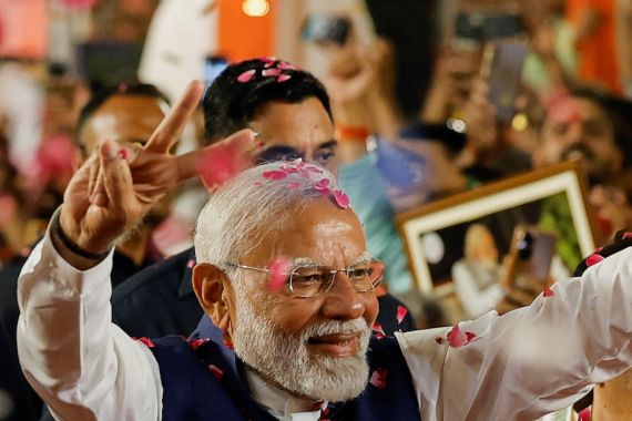 Dunia Hari Ini: Modi Klaim Menang Pemilu India, tetapi Tak Sesuai Harapan - JPNN.COM