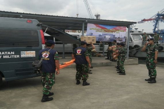 Prajurit Satlinlamil Jakarta Latihan Siaga Bencana - JPNN.COM