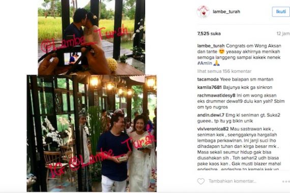 Lihat, Wong Aksan Menikah Cuma Pake Kaus Oblong Doang - JPNN.COM