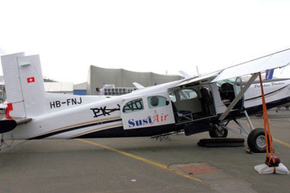 Pesawat Kargo Susi Air Keluar dari Landasan Pacu - JPNN.COM