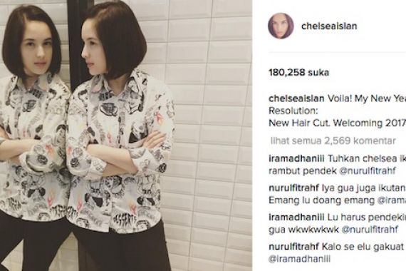 Chelsea Islan Pamer Rambut Baru Nih, Demen atau Nggak? - JPNN.COM