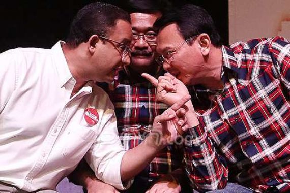 Seru! Ahok-Djarot dan Anies Sandi Kejar-kejaran - JPNN.COM