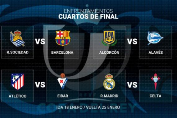 Madrid dan Barca Terhindar Lawan Berat di 8 Besar Copa - JPNN.COM