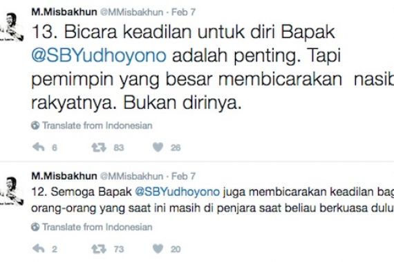 Tweeps, Simak Nih Doa Mas Misbakhun untuk Pak SBY - JPNN.COM