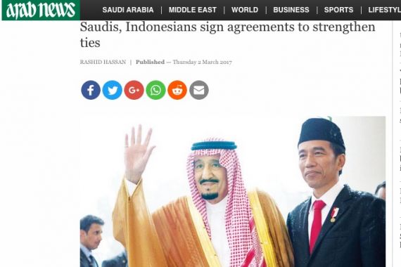 Media Saudi Pajang Sambutan Dahsyat untuk Raja Salman - JPNN.COM