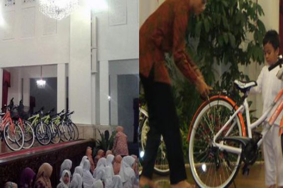 Jokowi juga Bagikan Sepeda kepada Warga Batam - JPNN.COM