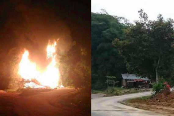 Dua Desa Bentrok, Satu Rumah Terbakar, Puluhan Orang Diamankan Polisi - JPNN.COM