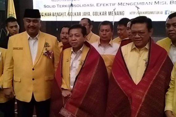 Setnov Minta Golkar Sumut Solid Menangkan Jokowi di Pilpres 2019 - JPNN.COM