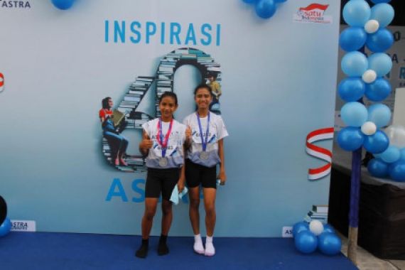 Lari Tanpa Alas Kaki, Siswi SMP Menangi Astra Fun Run Balikpapan - JPNN.COM