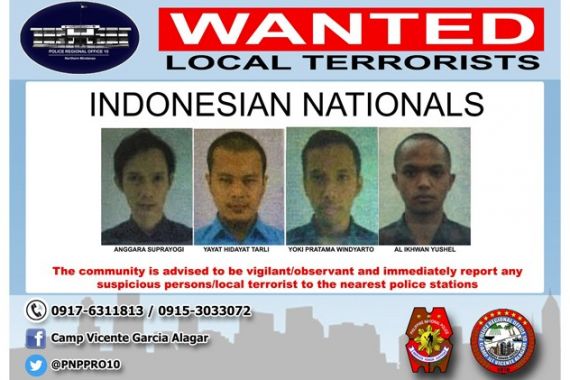 Polisi Filipina Buru Empat Teroris WNI, Nih Fotonya - JPNN.COM