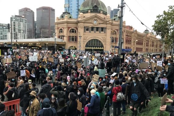 Waduh, Demonstran Black Lives Matter di Melbourne Positif COVID-19 - JPNN.COM