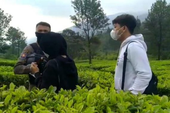 Muda Mudi Asyik Berduaan di Tengah Kebun Teh Puncak Bogor, Rupanya Lagi Begituan - JPNN.COM