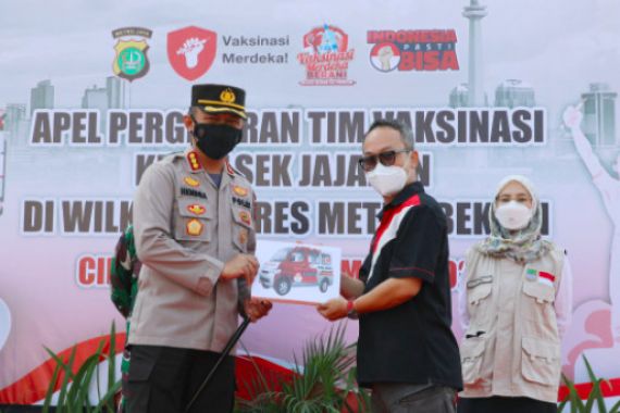 Indonesia Pasti Bisa Salurkan 9 unit Mobil Vaksin ke Polres Metro Bekasi - JPNN.COM