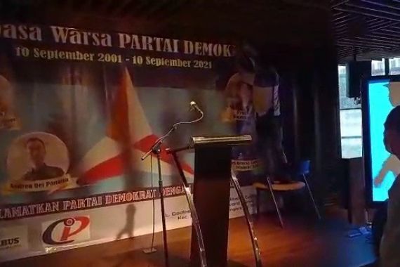 Perayaan HUT Demokrat oleh Kubu Moeldoko Dibubarkan Anak Buah AHY - JPNN.COM