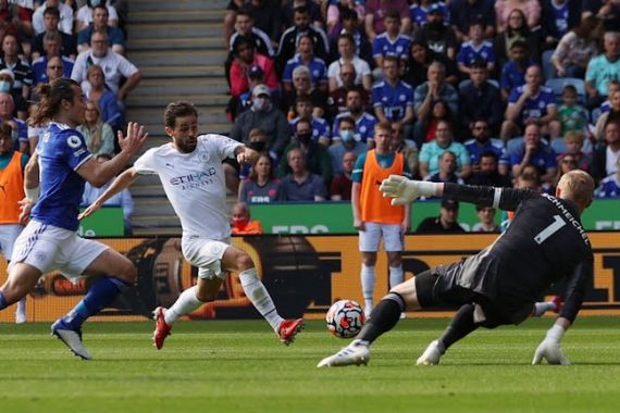 Leicester vs Man City: Gol Bernardo Silva Antar The Citizens Pecundangi Tuan Rumah - JPNN.COM