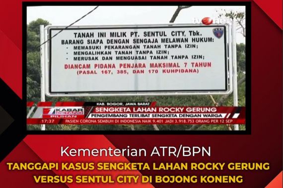 Kementerian ATR/BPN Cek Koordinat Lahan Sengketa Rocky Gerung dengan Sentul City - JPNN.COM