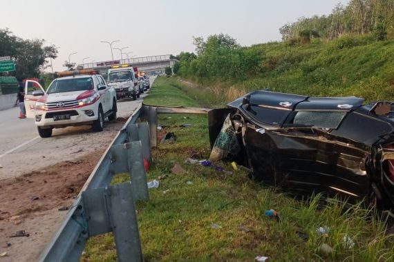 Kecelakaan Tunggal di Tol Trans Sumatera, 4 Orang Tewas, Begini Kondisinya - JPNN.COM