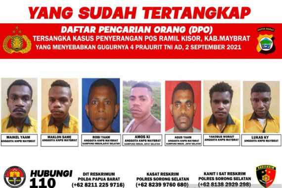 5 Anggota KNPB Penyerang Pos Koramil Kisor Sudah Ditangkap, 14 Masih Diburu - JPNN.COM
