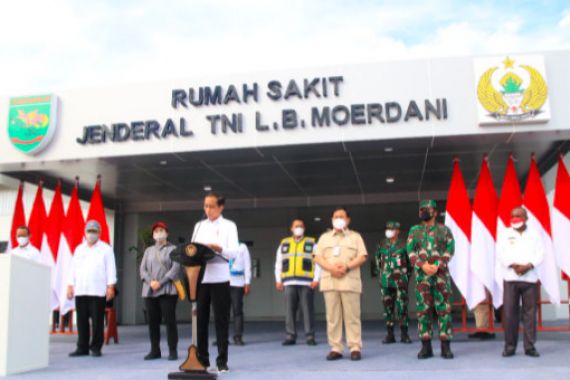 Resmikan RS Modular Jenderal TNI LB Moerdani, Presiden Jokowi Berpesan Begini - JPNN.COM