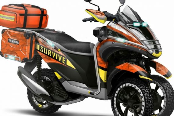 Yamaha Tricity Survival, Skutik Tangguh untuk Bantu Korban Bencana Alam - JPNN.COM