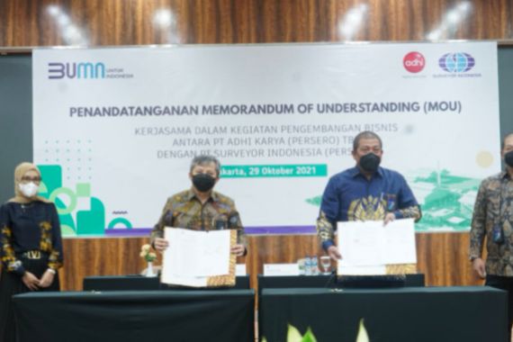 Kembangkan Bisnis, Surveyor Indonesia Gandeng Adhi Karya - JPNN.COM