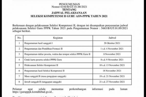 Jadwal Seleksi PPPK Guru Tahap II Diundur, Pejabat Kemendikbudristek Minta Maaf - JPNN.COM